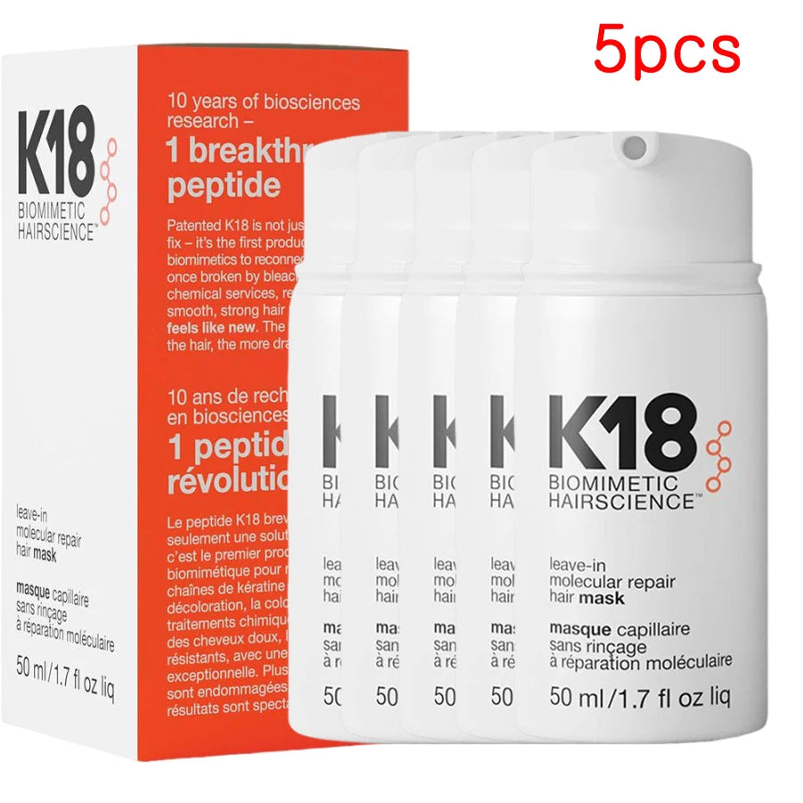 K18 Leave-In Molecular Repair Hair Mask – Deep Keratin Treatment (1 or 5pcs)