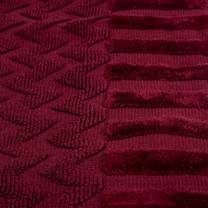 6-Piece Cotton Deluxe Plush Bath Towel Set (Chevron Pattern)