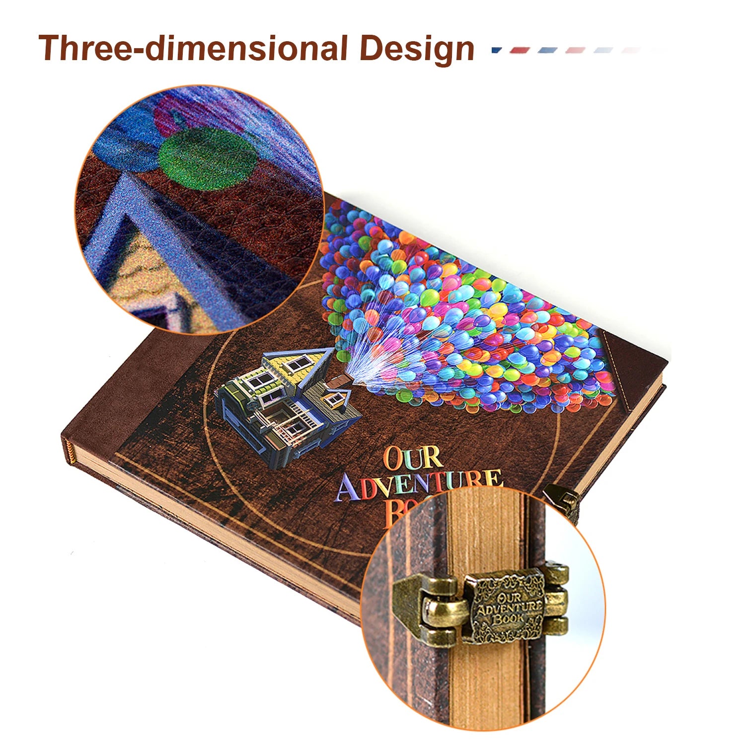 “Our Adventure Book” – 146-Page DIY Scrapbook Album (Retro Kraft Edition)