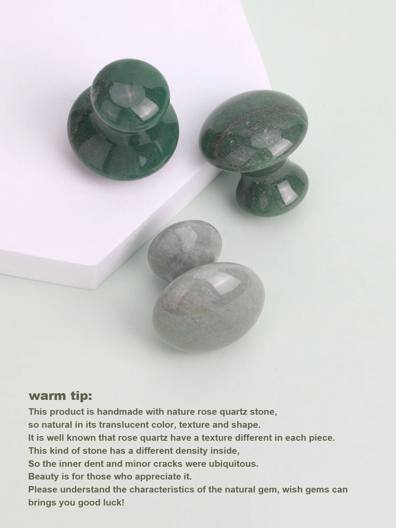 Natural Jade Mushroom Gua Sha Massager