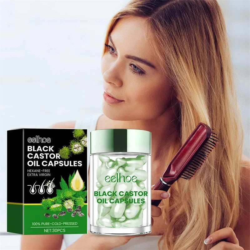 Collagen Keratin Hair Treatment Capsules – Repair & Moisturize Dry, Damaged Hair