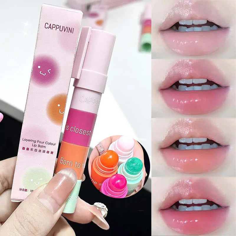 4-in-1 Matte Lipstick Pencil Set – Velvet, Long-Lasting Lip Color