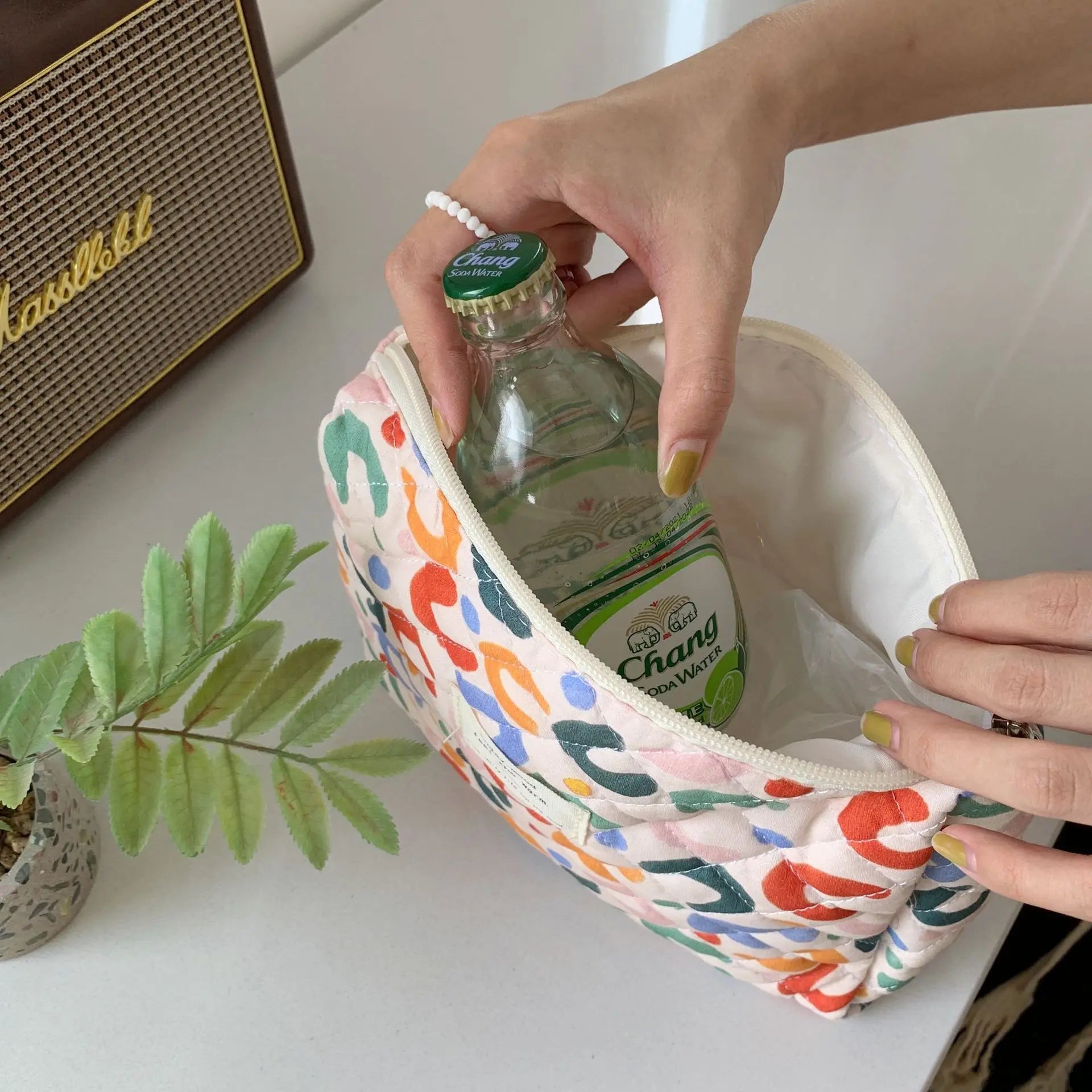 Women’s Travel Cosmetic Bag – Large Capacity Zipper Makeup Pouch