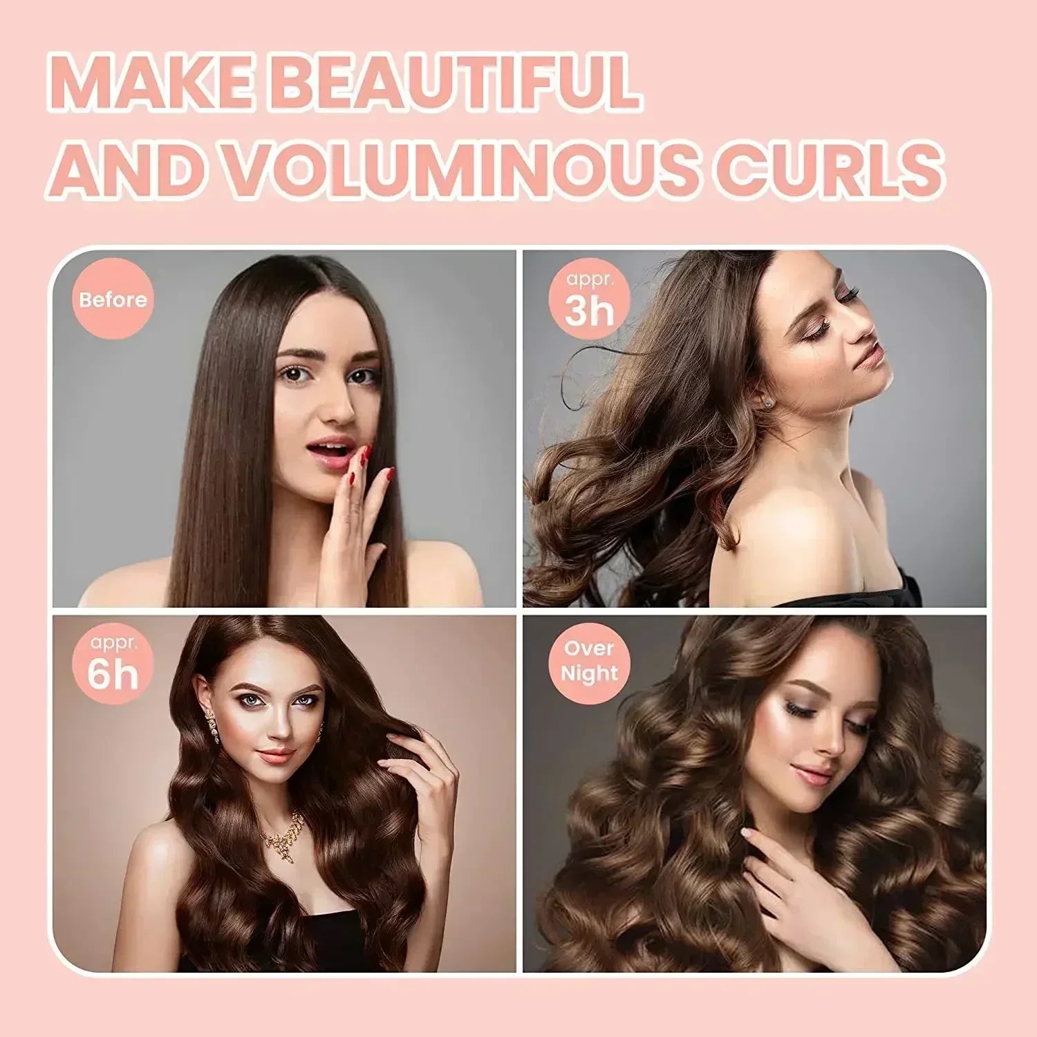 Heatless Curling Rod Headband – Soft & Easy Curls