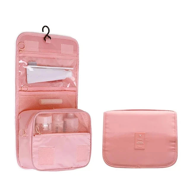 Waterproof Travel Makeup Bag – Hanging Toiletry & Cosmetics Organizer