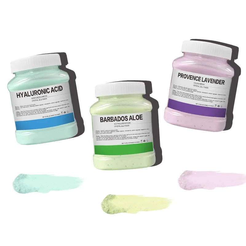 24K Gold & Rose Jelly Mask Powder – 350g Hydrating Facial Treatment