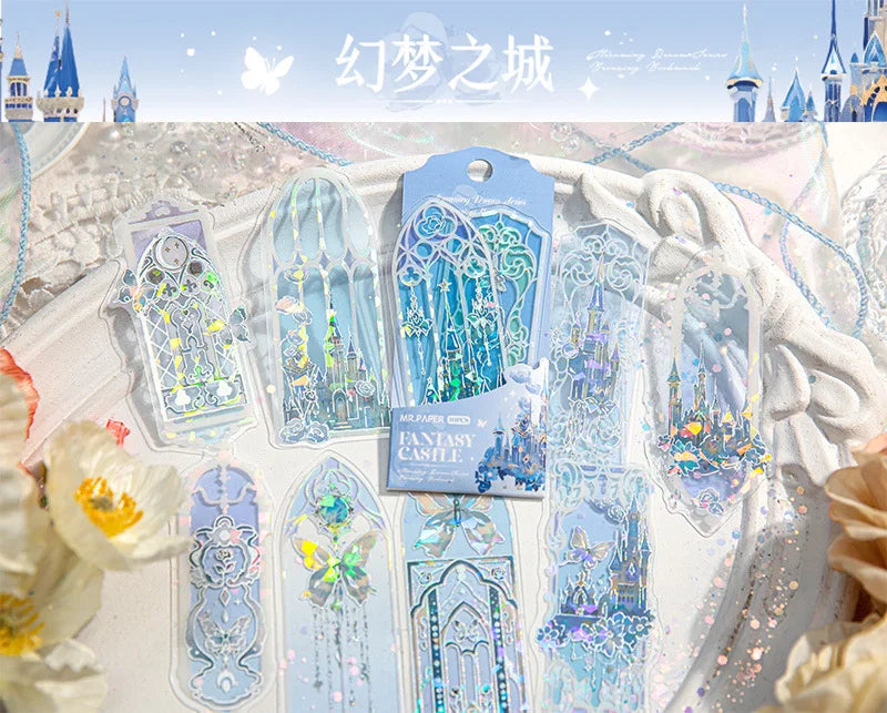 10pcs Fluorescent Dream Series Bookmarks – Kawaii PVC Page Markers