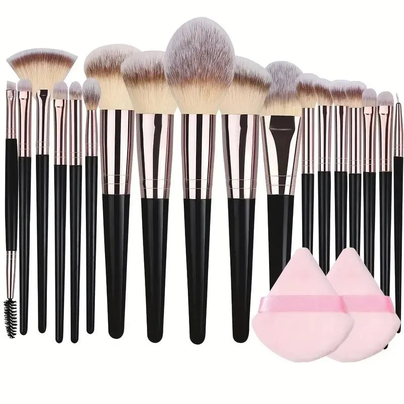 3–20PCS Professional Makeup Brush Set – Face & Eye Beauty Tools