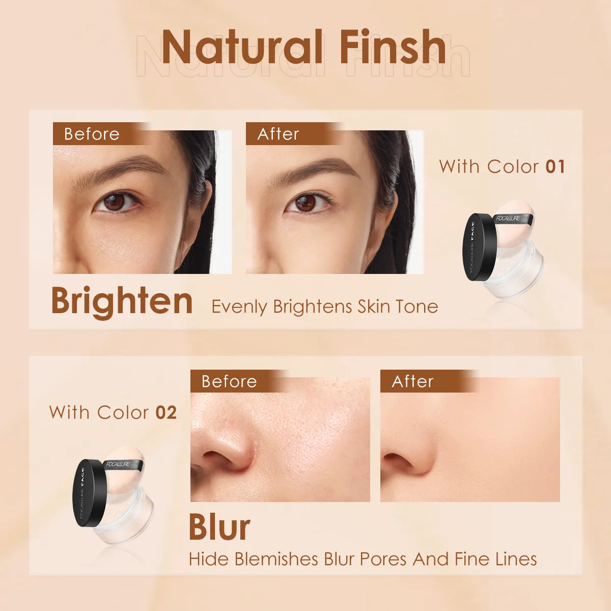 Focallure Invisible Finish Loose Setting Powder