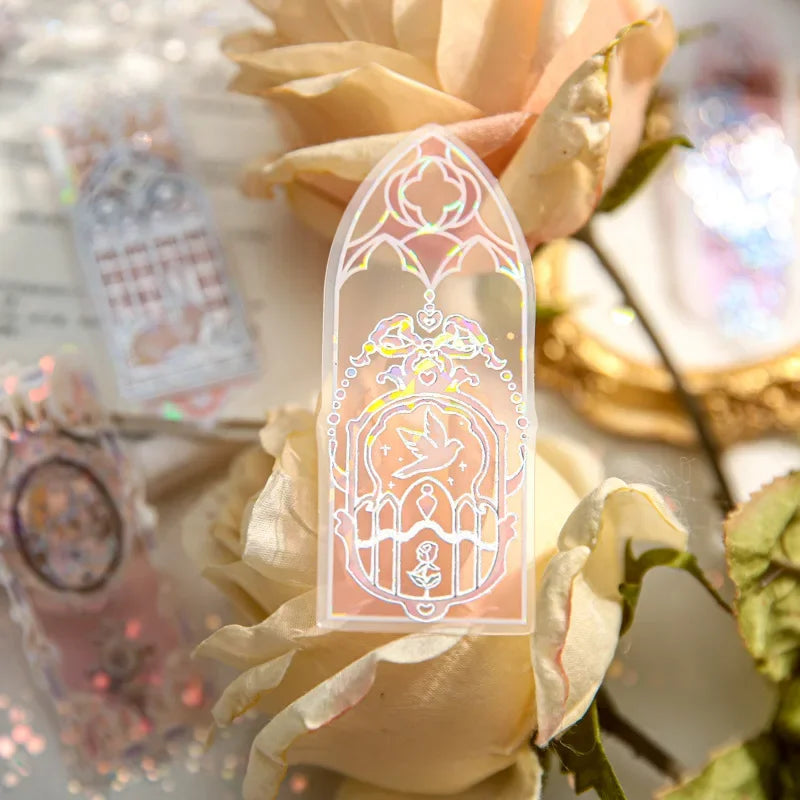 10pcs Fluorescent Dream Series Bookmarks – Kawaii PVC Page Markers