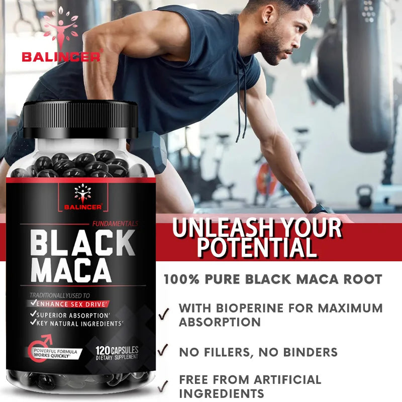 Balincer Organic Black Maca Extract 1000mg
