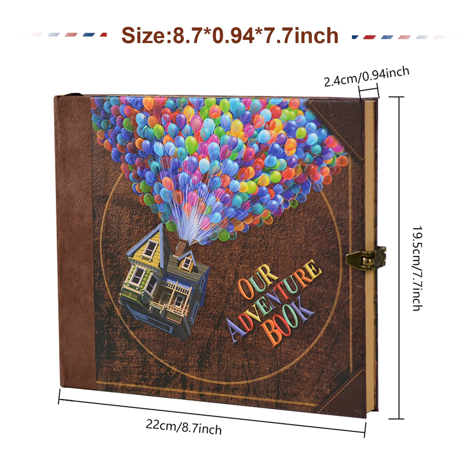 Our Adventure Book – 146-Page Retro Kraft DIY Scrapbook Album