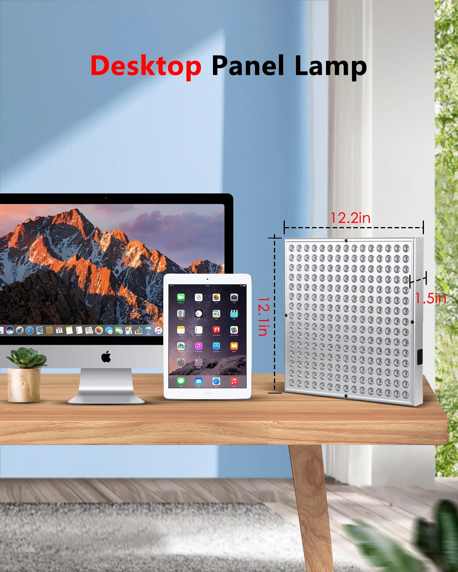 LED Red Light Therapy Panel – Anti-Aging & Pain Relief Lamp for Skin & Body