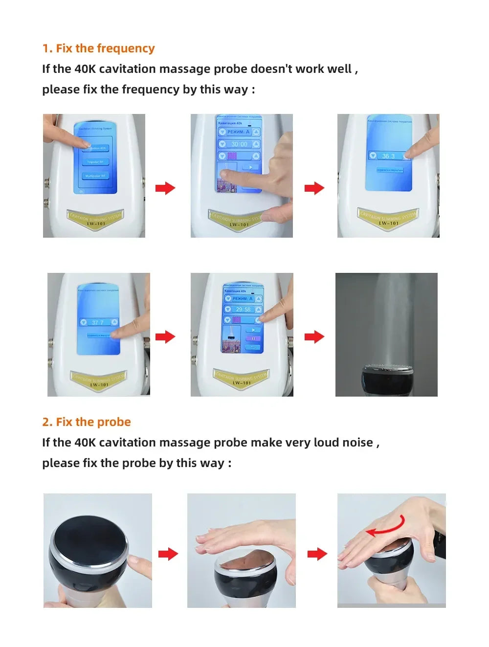 4-in-1 40K Ultrasonic Cavitation Body Tool