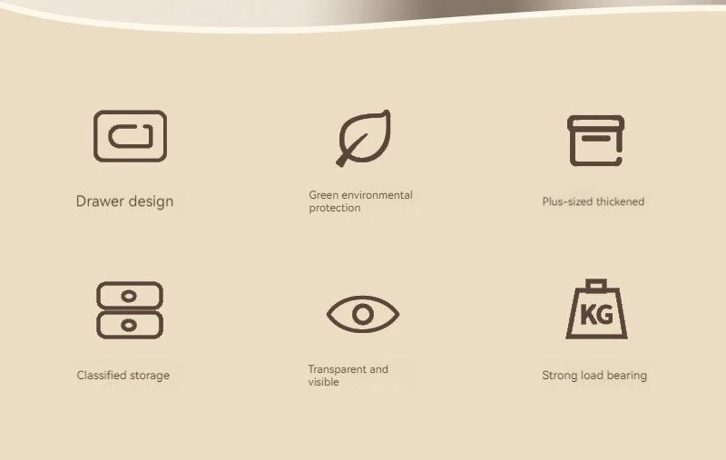 Desktop Storage Box Storage Drawer Hair Decoration Multi-layer Storage Cabinet Cosmetics Jewelry Box Stationery Multi-functional