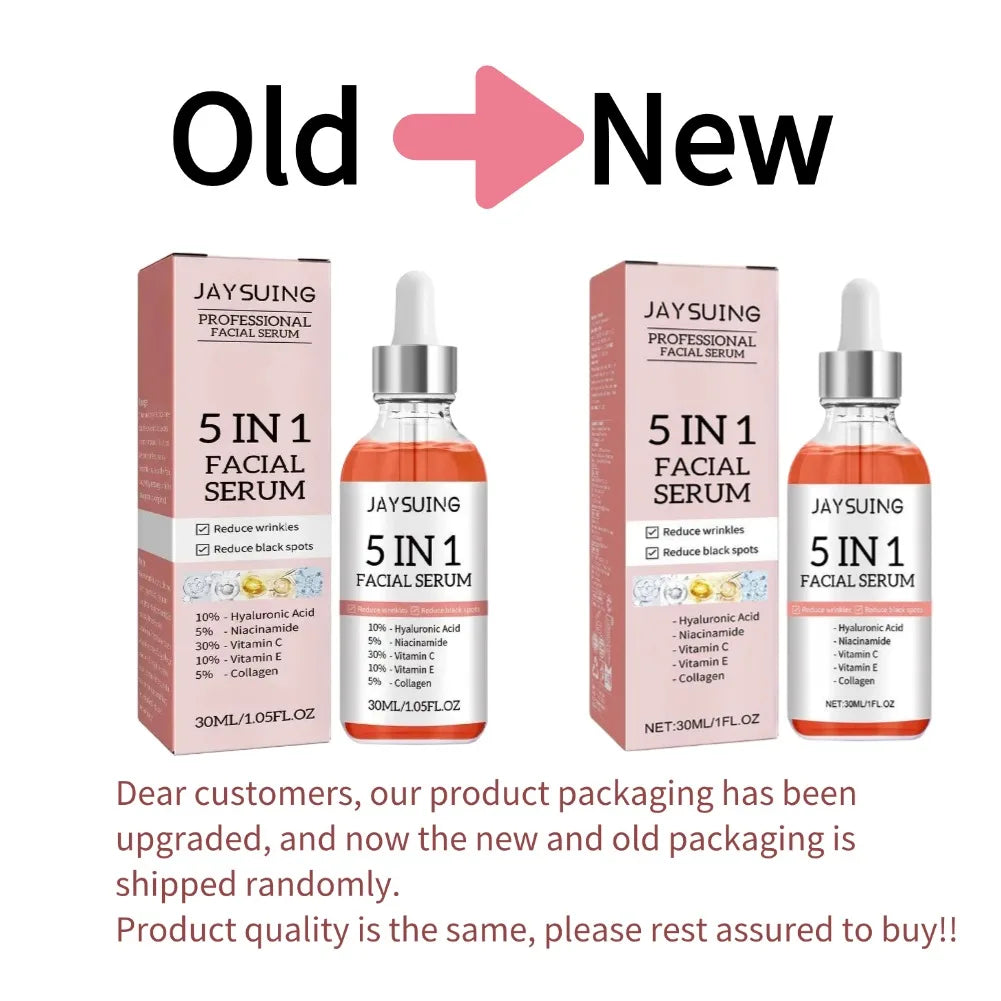 5-in-1 Firming & Hydrating Face Serum with Vitamin C & Hyaluronic Acid